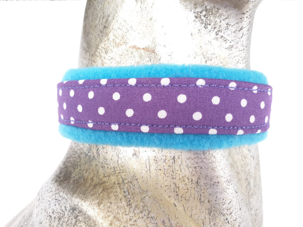 Laisse de luxe - Pois violets