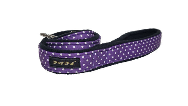 Laisse de luxe - Pois violets