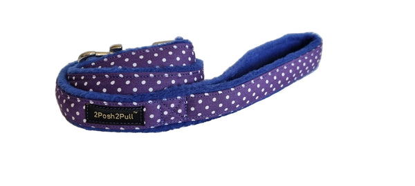 Laisse de luxe - Pois violets