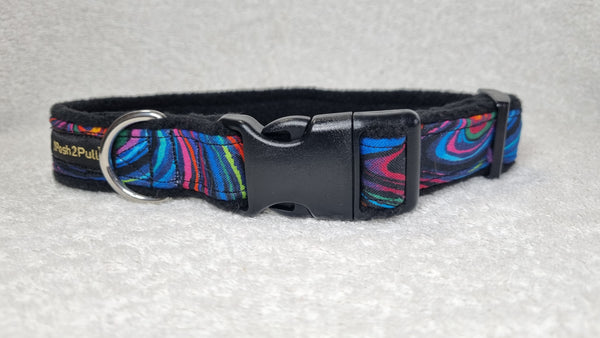 Luxury Collar - Rainbow Swirl