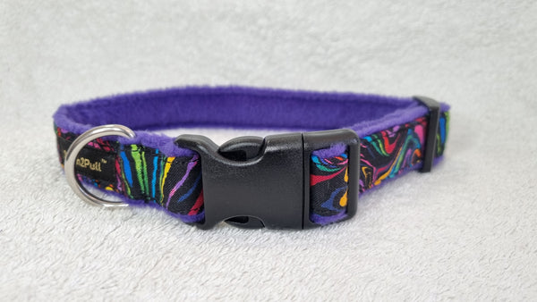 Luxury Collar - Rainbow Swirl