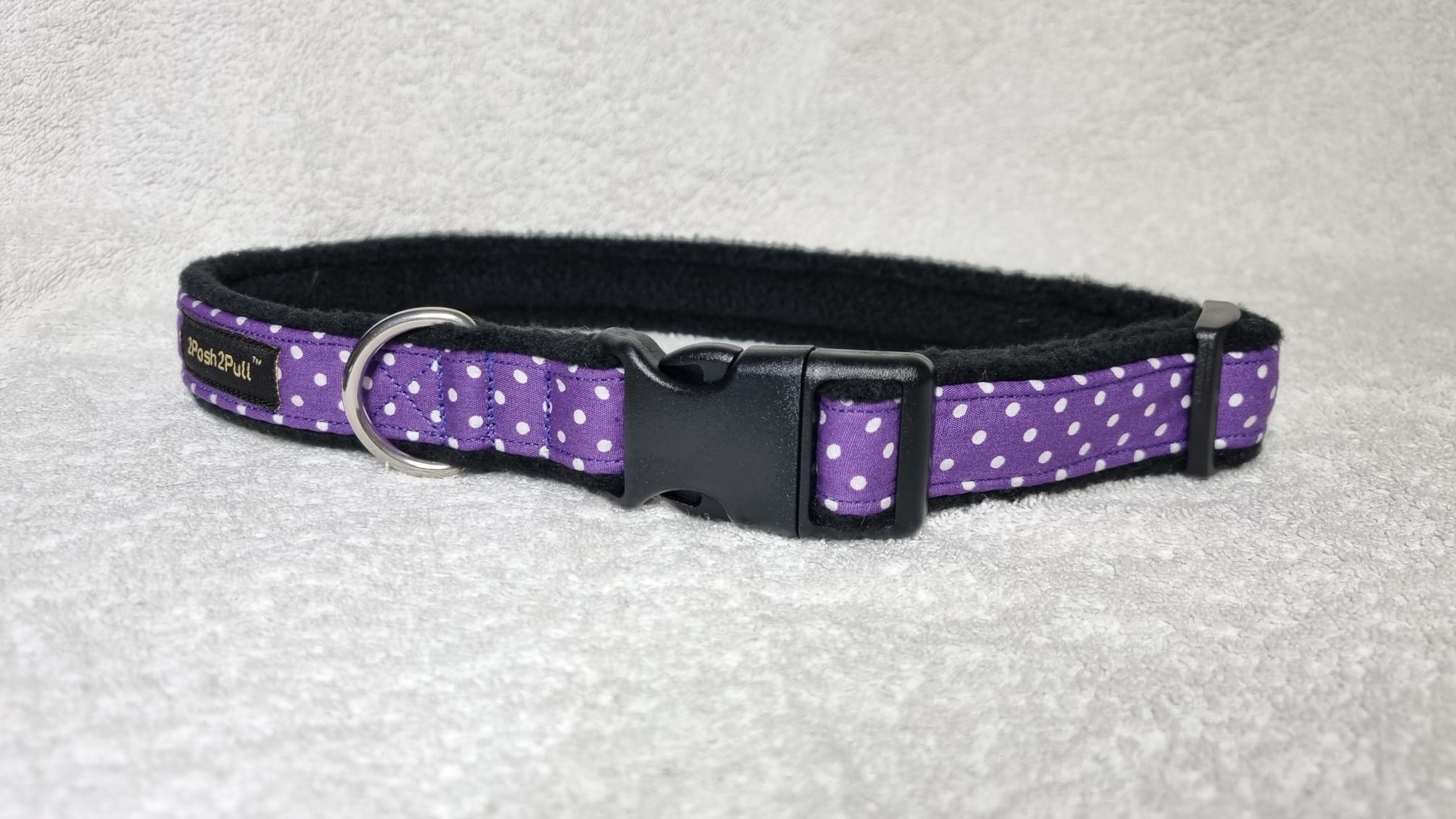 Pink polka dot dog collar hotsell